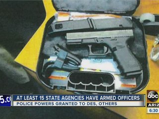 At least 15 state agencies have armed officers
