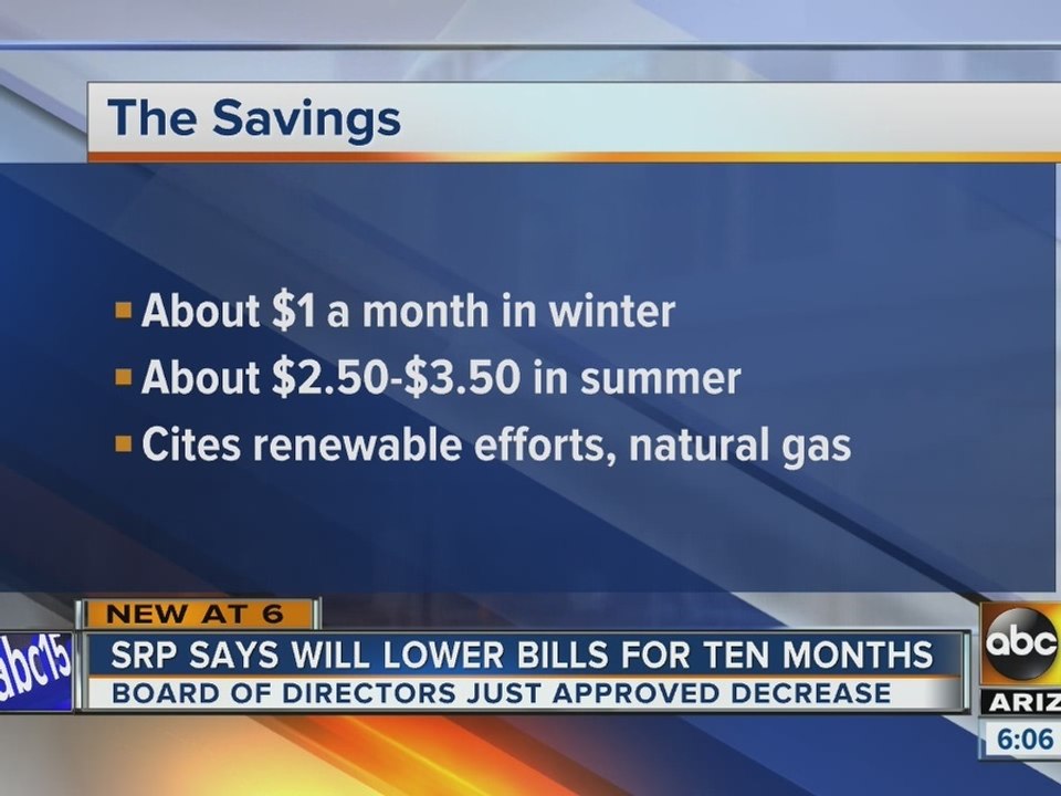 SRP lowering bills for customers