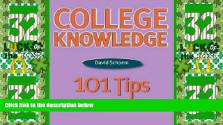 Price College Knowledge: 101 Tips David Schoem On Audio