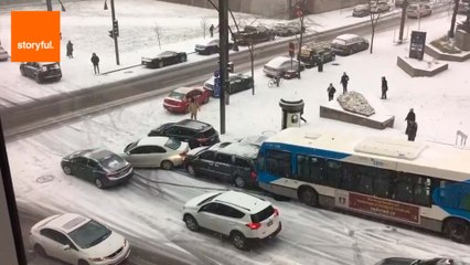 Canadians Caught Out by Recent Snow Fall