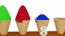 Learning Colors Baby Toy learning video 3D Soft Ice Cream for Kids Children Toddlers