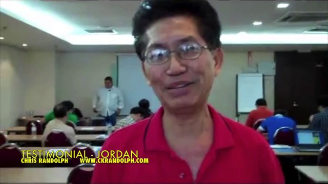 Chris Randolph - Sales Training Seminar & Workshop in Malaysia - Testimonial - Jordan