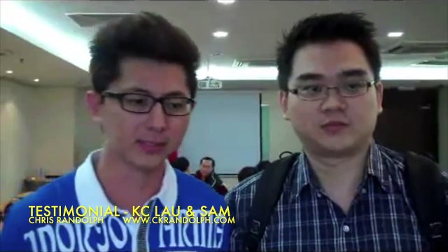 Chris Randolph - Sales Training Seminar & Workshop in Malaysia - Testimonial - KC Lau & Sam