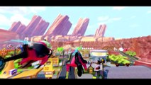 Spiderman and Hulk flying Helicopters & chase Disney Pixar Cars Rayo Macuin &Tow Mater! kids video 2
