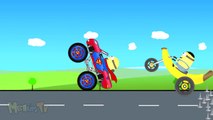 Minion Superman Monster Truck VS Banana Bike part3