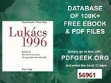 Jahrbuch der Internationalen Georg-Lukács-Gesellschaft 1996 (Jahrbuch der Internationalen Georg-Lukacs-Gesellschaft)