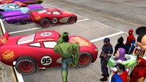 ★ Hulk Play with Spiderman, Batman, Ironman ★ Lightning McQueen Pixar Disney Cars & Nursery Rhymes