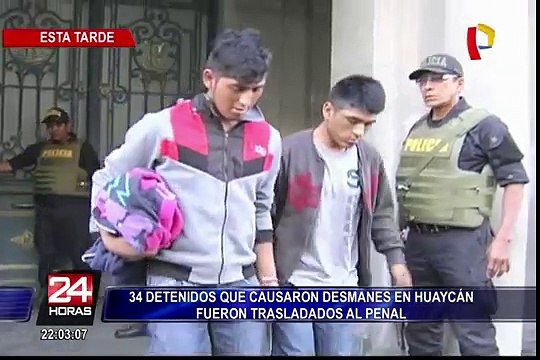 Detenidos en disturbios en Huaycán ya se encuentran en penal de Lurigancho