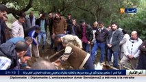 تيبازة  جثمان المجاهد أحمد غبالو يوارى الثرى بمقبرة الحجاج بسيدي صالح