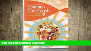 Pre Order Common Core Coach English Language Arts 7 First Ed. On Book