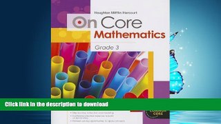 Pre Order Houghton Mifflin Harcourt On Core Mathematics: Student Workbook Grade 3 (Houghton