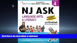 Pre Order NJ ASK Practice Tests and Online Workbooks: Grade 4 Language Arts and Literacy, Fourth