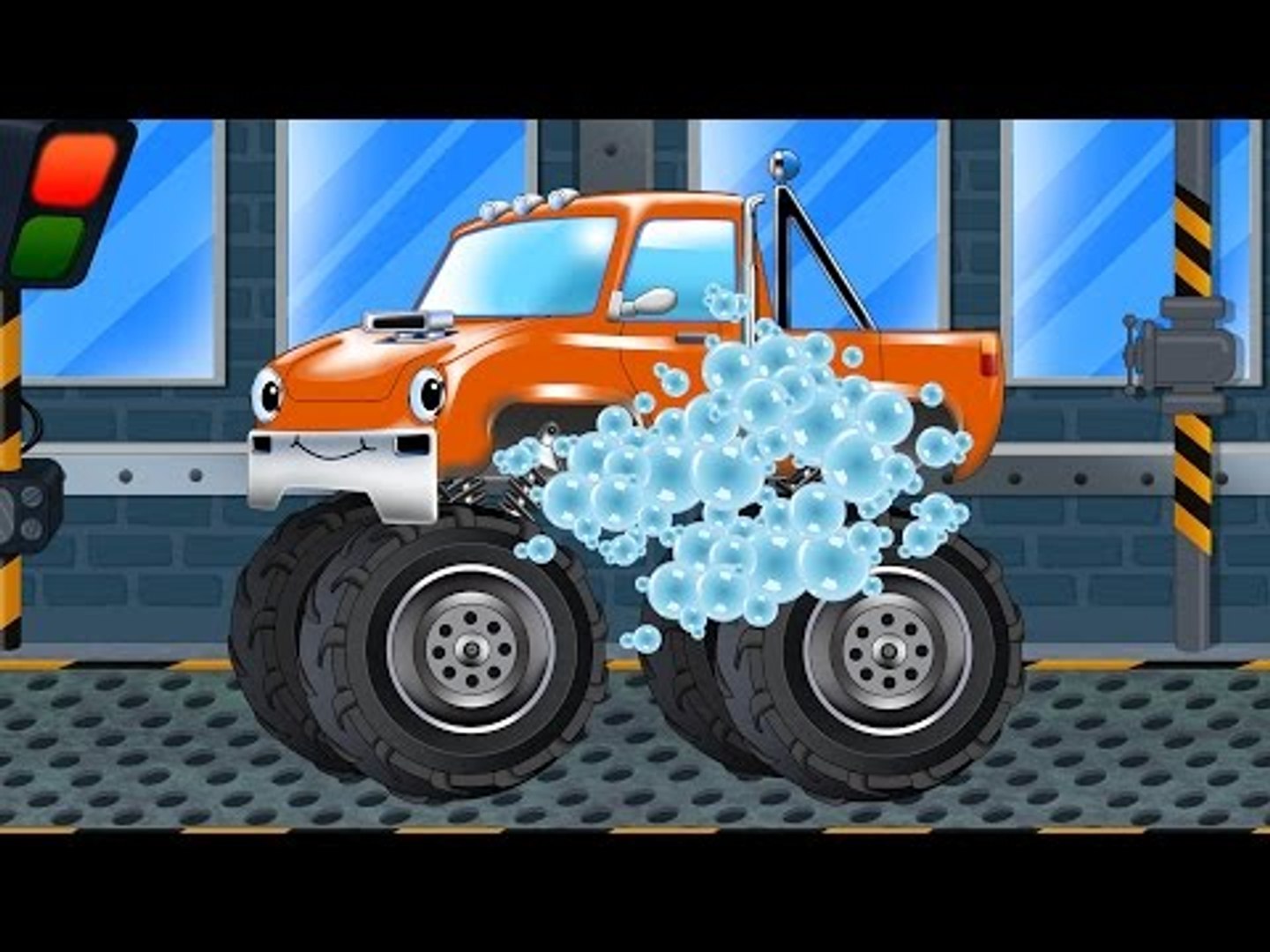 Monster Truck Orange Car Wash
