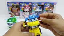Robocar Poli and Amber S2 Transforming robots Poli Amber Roy Heli Unboxing Toys
