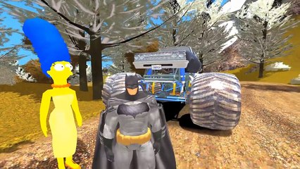 Spiderman Batman Marge Simpson Rayo McQueen Disney Cars 2 Pixar Monster Truck