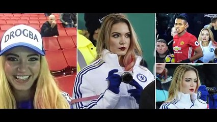 Emily Rogawski: Une supportrice de Chelsea fait le buzz à Everton-MU !