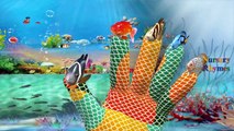 Finger Family Nursery Rhymes Fish Cartoons | Finger Family Children Nursery Rhymes Fish 2D Animation