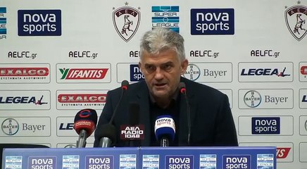 13η ΑΕΛ-Ατρόμητος 1-2  2016-17 Συνέντευξη τύπου Τσιώλης