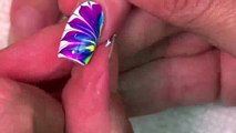 No Water Needed Rainbow Diva DIY Drag Marble nail art Tutorial