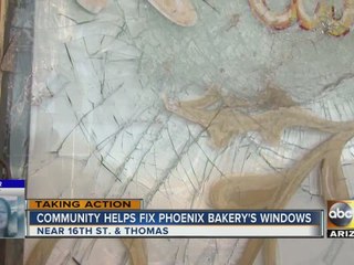 Phoenix restaurant vandalized gets help from community