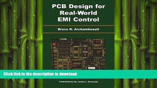 Pre Order PCB Design for Real-World EMI Control (The Springer International Series in Engineering
