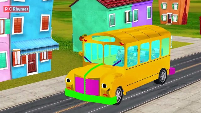 Cartoon Nursery Rhymes Superheroes Wheels on the Bus Song Children Animation Songs Kids Rhymes.