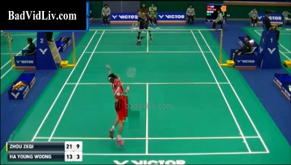 JEJU VICTOR 2016 Korea Masters Championships | R64 | Zhou Zeqi - Ha Young Woong