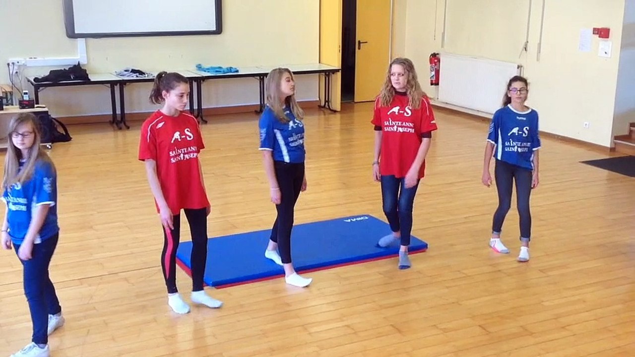 flash mob collège Ste anne St joseph Lure mondial hand 2017 en France