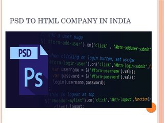 PSD to HTML conversion company