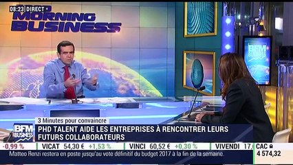 3 minutes pour convaincre 2016: PHD Talent, association organisatrice de forum de recrutement pour les docteurs - 06/12