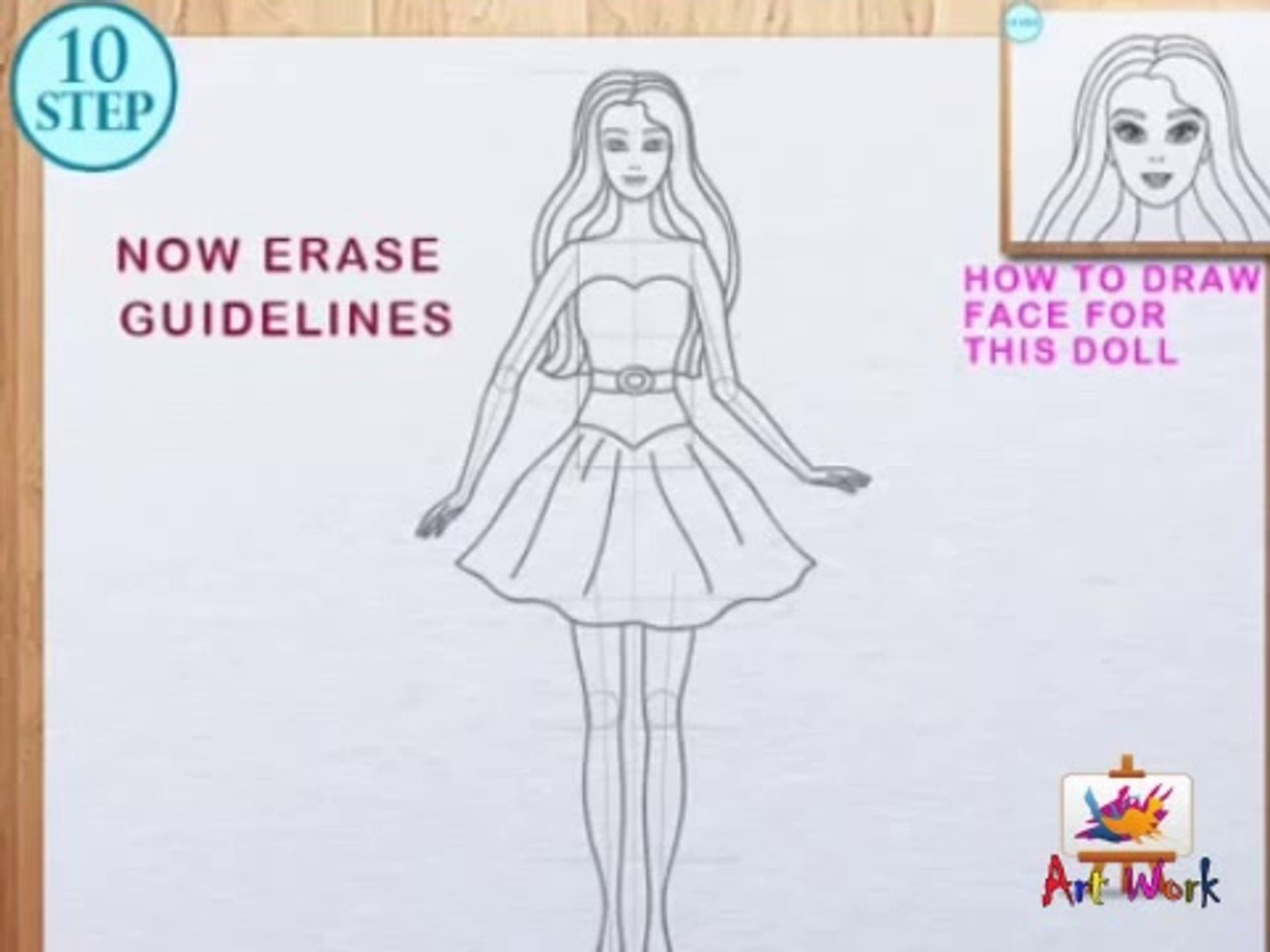How to Draw Barbie part4 - video Dailymotion