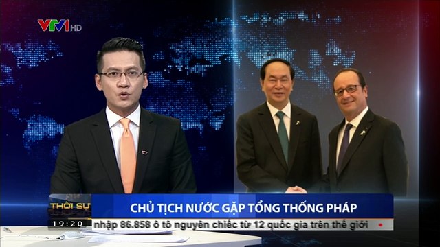 Chủ tịch nước Trần Đại Quang gặp Tổng thống Pháp