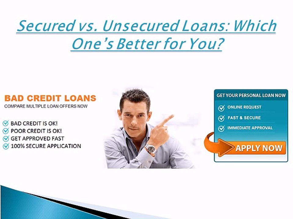 Secured vs. Unsecured Loans Which One’s Better for You