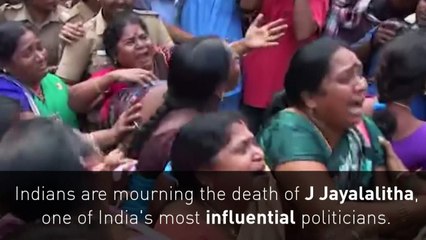 Thousands mourn colourful politician J Jayalalitha