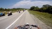 Crazy Cop Trying To Run Bikers OFF The Road Causes Riders to Wreck into each other!