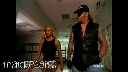 The Undertaker, Sara and Kane backstage