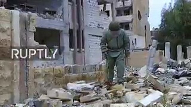 Российские сапёры начали операция по разминированию освобожденных районов восточного Алеппо