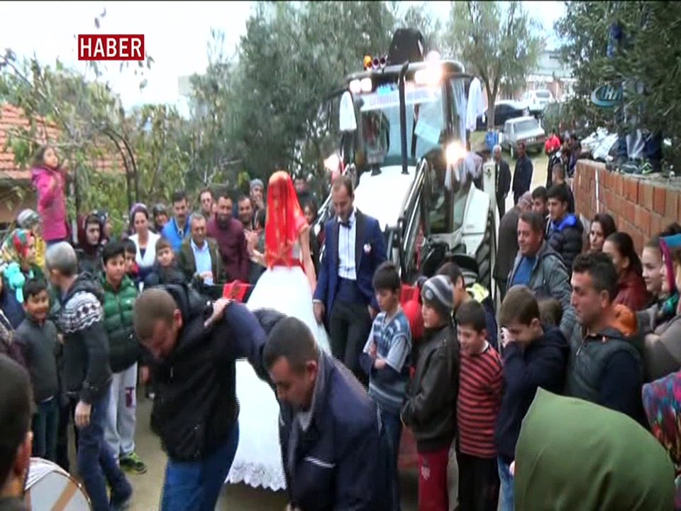 Damat kepçe operatörü olunca