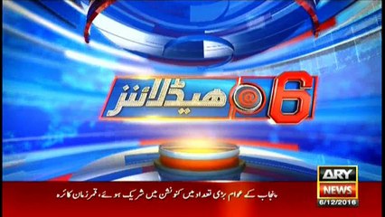 Headlines 1800 6th December 2016