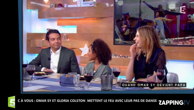 C à Vous : Omar Sy et Gloria Colston improsent un pas de danse original (déo)