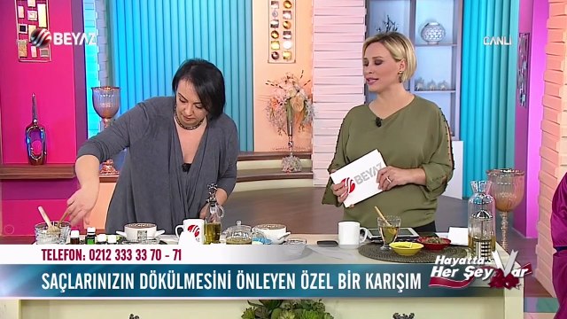 Saç dökülmesini önleyen karışım