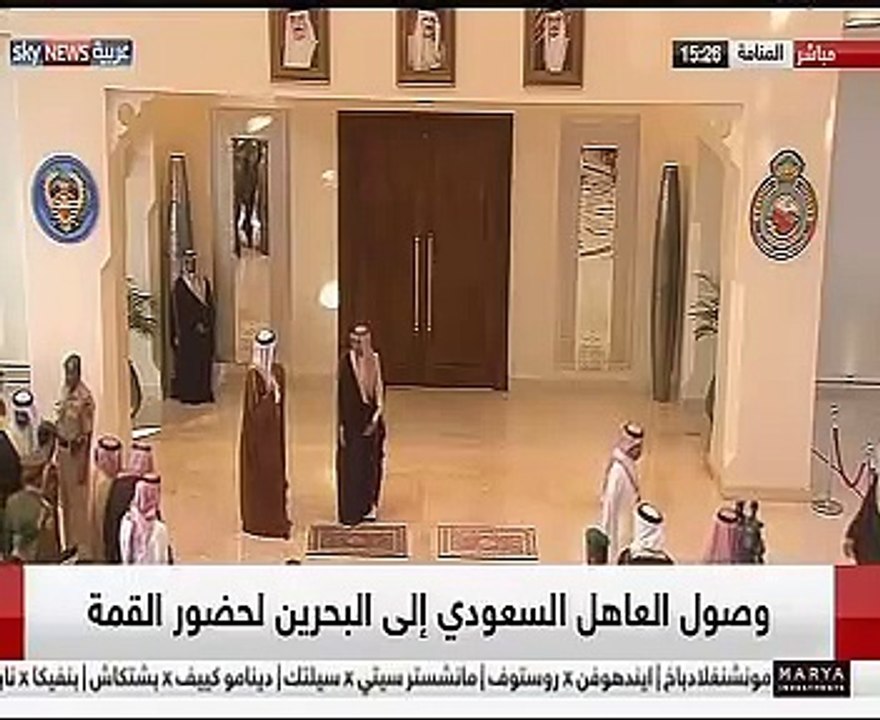 العاهل السعودى يصل البحرين للمشاركة فى القمة ال...