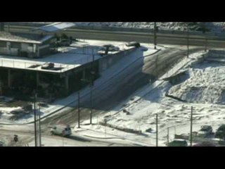 Cars Try and Fail to Climb Icy Hill