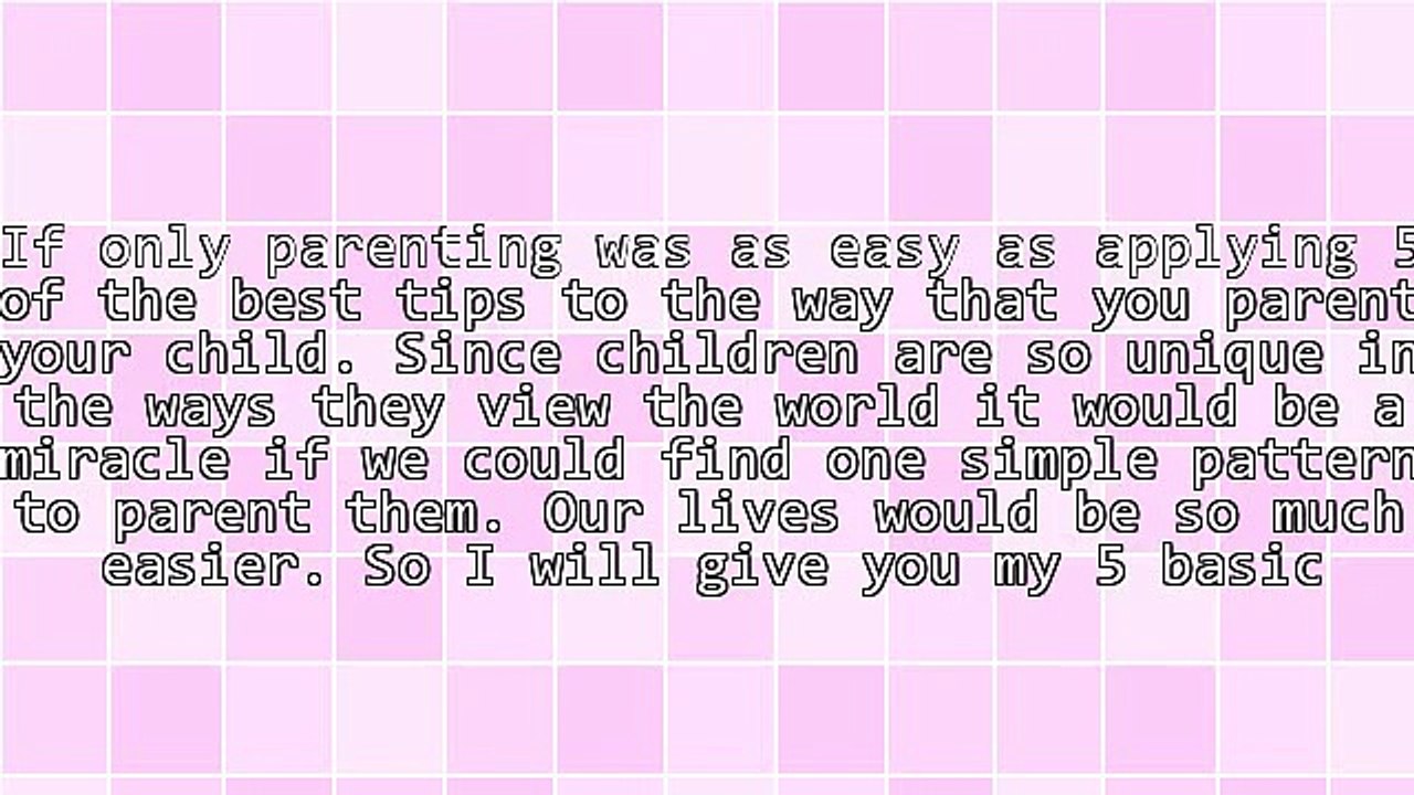 5 Tips on Healthy Parenting