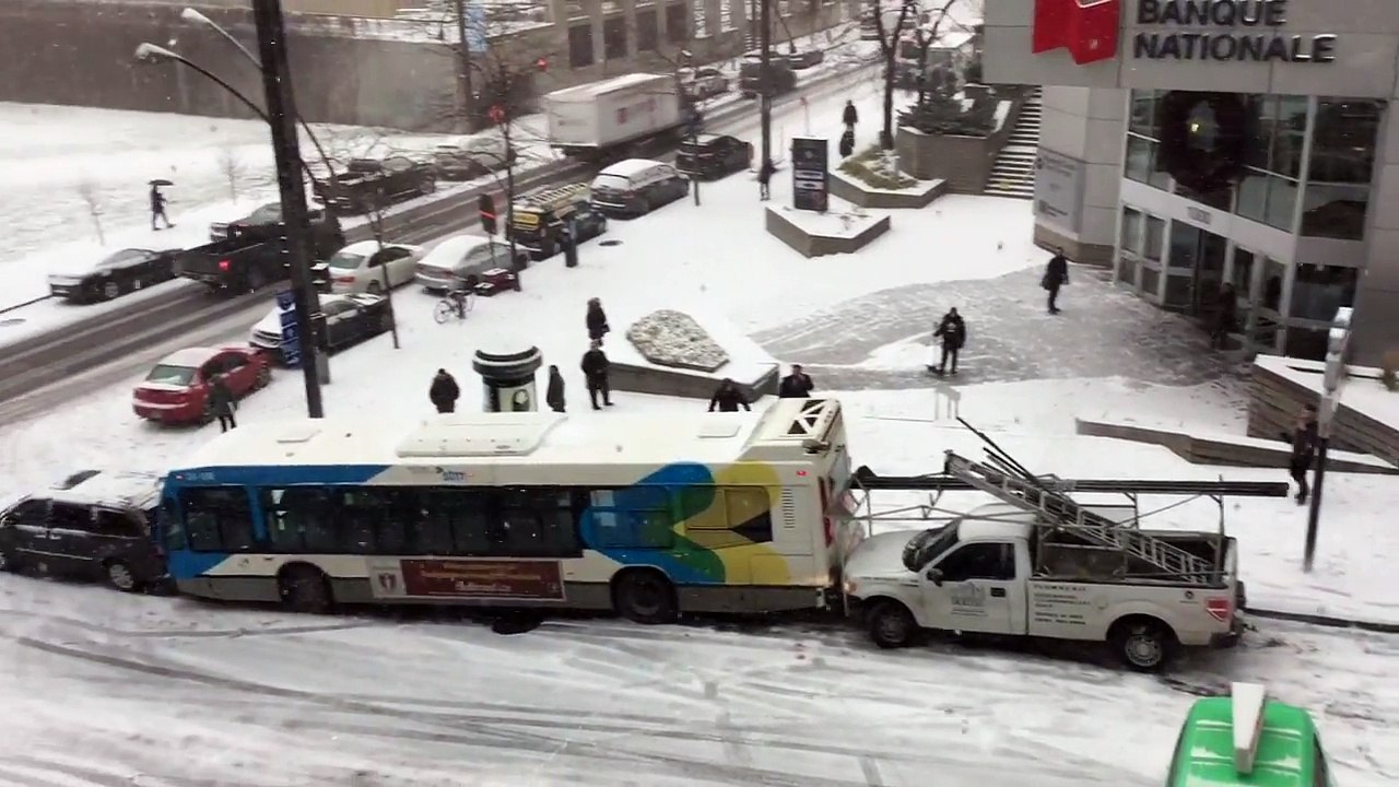 Premières neiges à Montréal