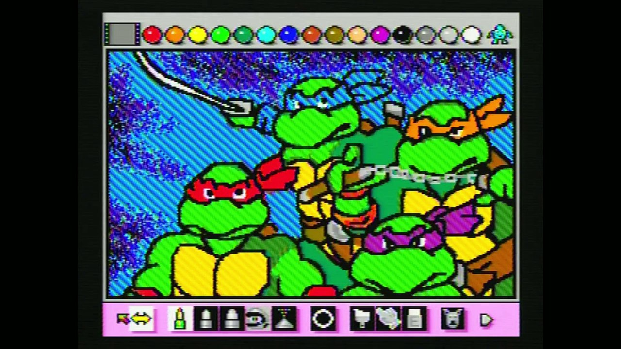 Générique de « Tortues Ninja » avec Mario Paint