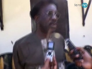 KALIDOU KASSE artiste peintre au levée du corps Ousmane Sow