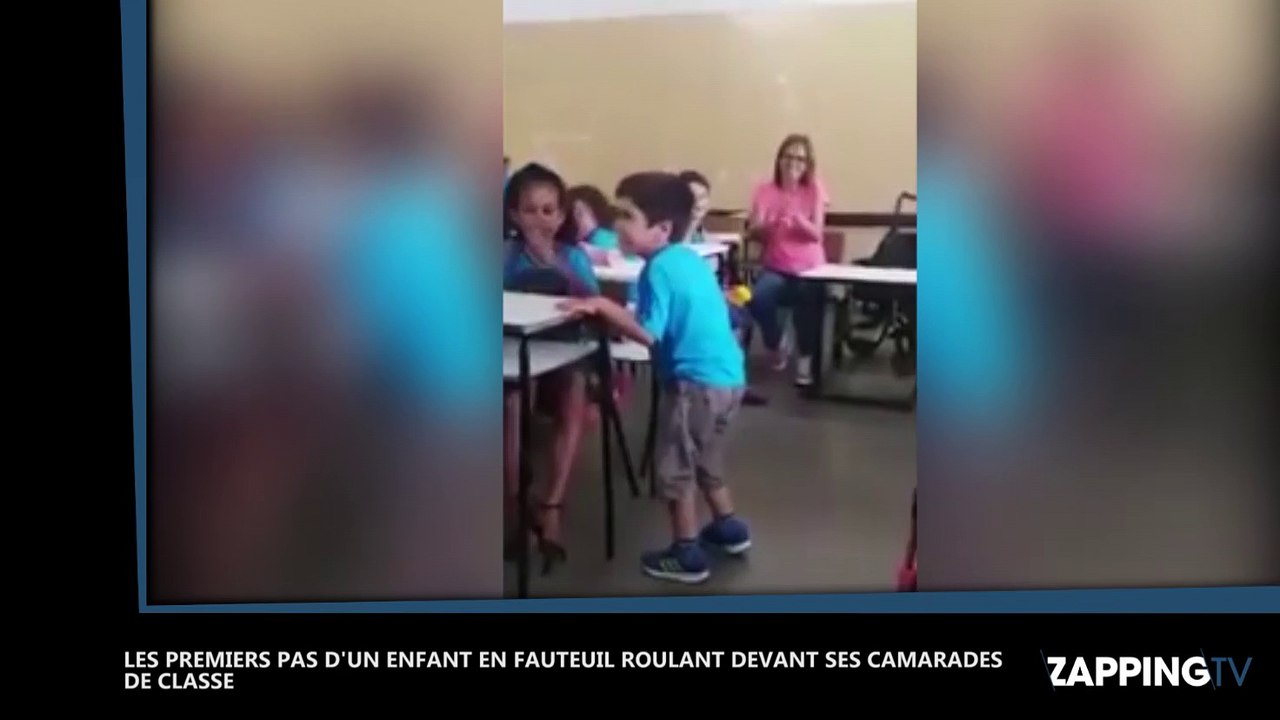 Brésil : Un enfant paralysé marche pour la première fois dans sa salle de classe (Vidéo)