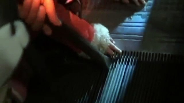 Child rescued after getting finger trapped in escalator
