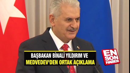 Binali Yıldırım Rus mevkidaşıyla ortak açıklama yaptı